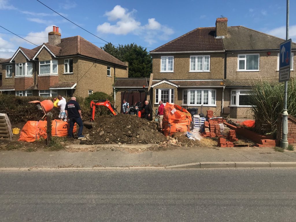 Driveway improvement at Longfield HillHennessy Builders