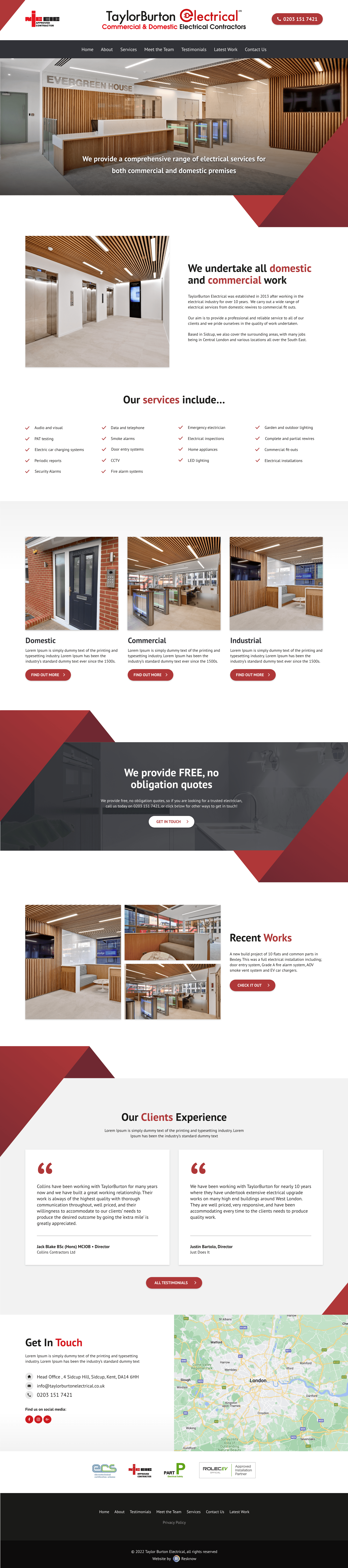 Taylor Burton Website Mockup